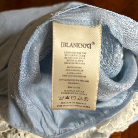 BLANKNYC Lace and Linen Cropped Camisole - Picture 4 of 5